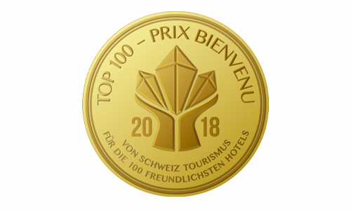 PRIX BIENVENU 2018 – 100 friendliest hotels in Switzerland